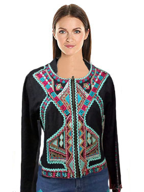 Multi Colour Embroidery Jacket