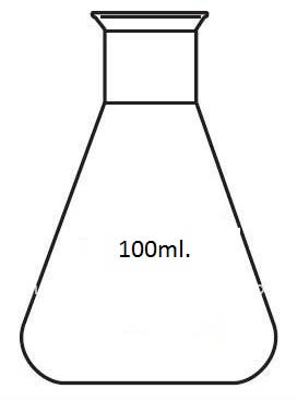 Steel Conical Flask 100 ml.