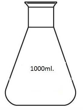 Steel Conical Flask 1000 ml