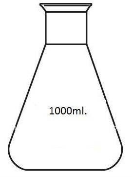 Steel Conical Flask 1000ml
