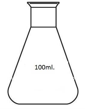 Steel Conical Flask 100ml.