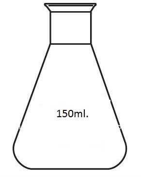 Steel Conical Flask 150 ml.