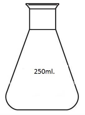 Steel Conical Flask 250ml.