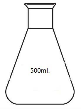 Steel Conical Flask 500 ml