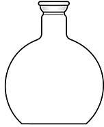 Flask Flat or Round Bottom 150ml.