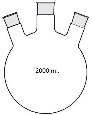 Flask Round Bottom (Three Neck) 2000ml