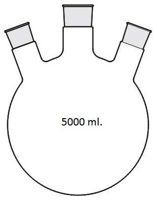 Flask Round Bottom (Three Neck) 5000ml