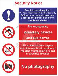 Imo Security Instruction Signs