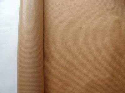 Wood Pulp Ribbed Kraft Paper, for Wrapping, Feature : Antistatic, Recyclable