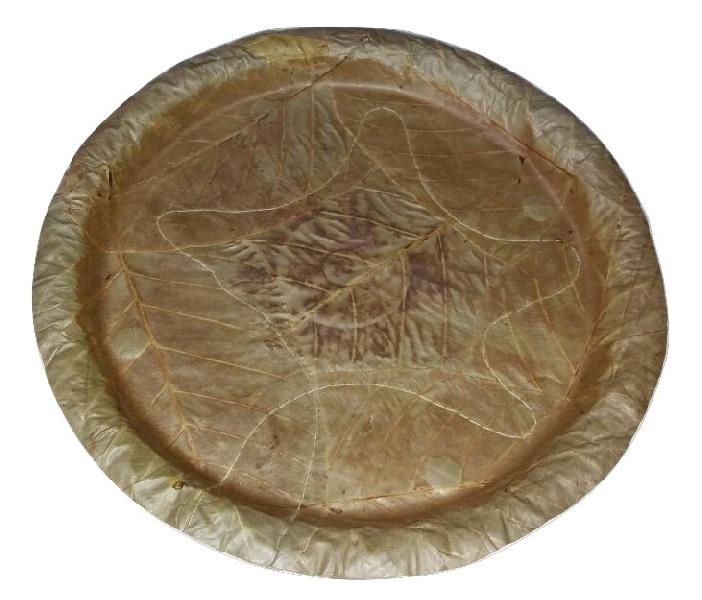 Chakra sal leaf plate, Size : 12.5 inchs