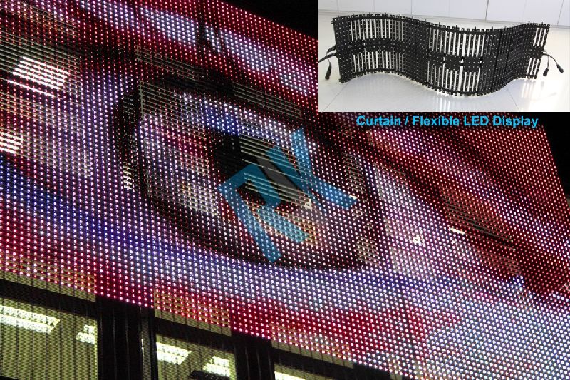 RAK Led Curtain Display, for Facade Lighting, Length : Customized