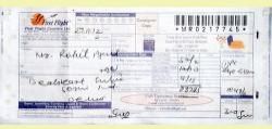 Courier Receipts