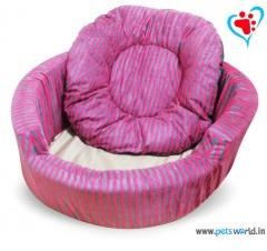 DOGEEZ Cabana Lounger Bed Pink - Large