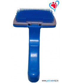 Petsworld Self-cleaning Dog Slicker Brush, Feature : Suitable for medium, long