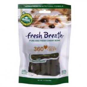 Basil Calcium Fresh Breath Dental Chews Bone For Dog