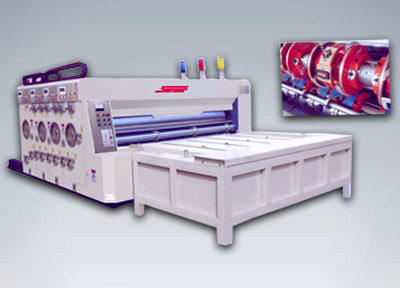 Chain Feeder Multi Color Printer Slotter Die-Cutting Machine