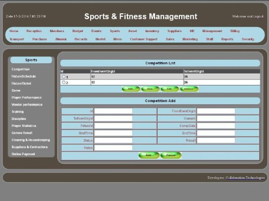 Sports & Fitness Management