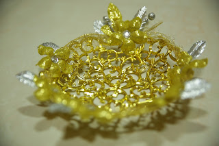Multipurpose Handmade Gift Basket, Color : golden