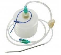 Closed wound suction unit