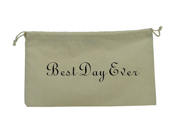 Cotton Best Day Ever Printed Pouch