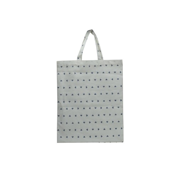 Cotton Heart Printed Carry Bag