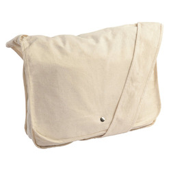 Cotton Plain Messenger Bag