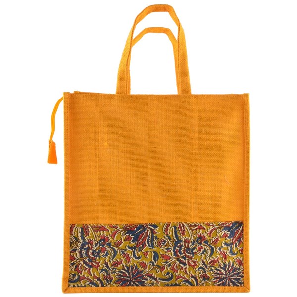 Jute Kalamkari Tote Bag