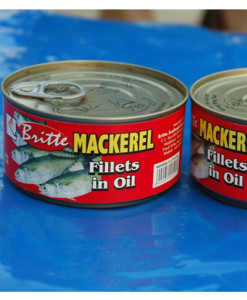 Britte Mackerel in Oil, 185gm Tin