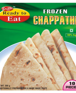 Britte Ready to Eat Frozen Chappathi (100% Veg), 10 nos (300 gm)
