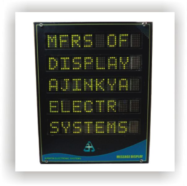 Rectangle Metal Led Message Display Board, for Presentation, Reception, Packaging Type : Box, Carton