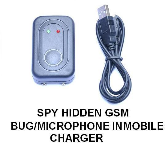 Spy Hidden Gsm Bug/Microphone In Mobile Phone Charger