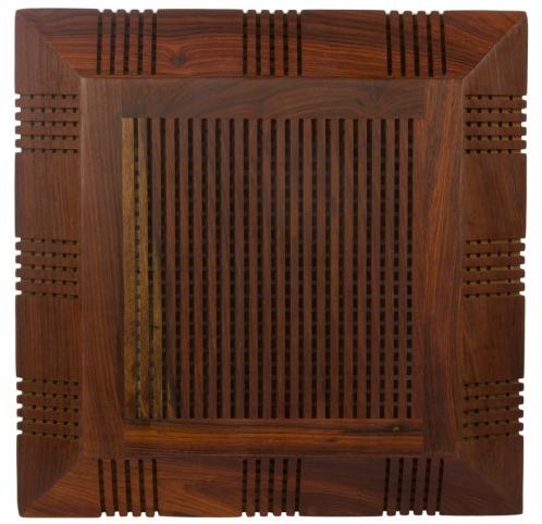 Wooden Fruit Serving Tray square with Fine Jali Work