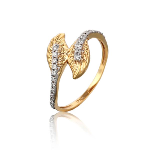 SKP Jewels Yellow Gold / 18 K Delicate Diamond Ring, Gender : Female