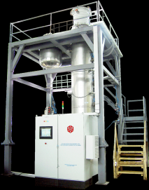 Vacuum passivation furnace, for about 0.0000001 inch thick