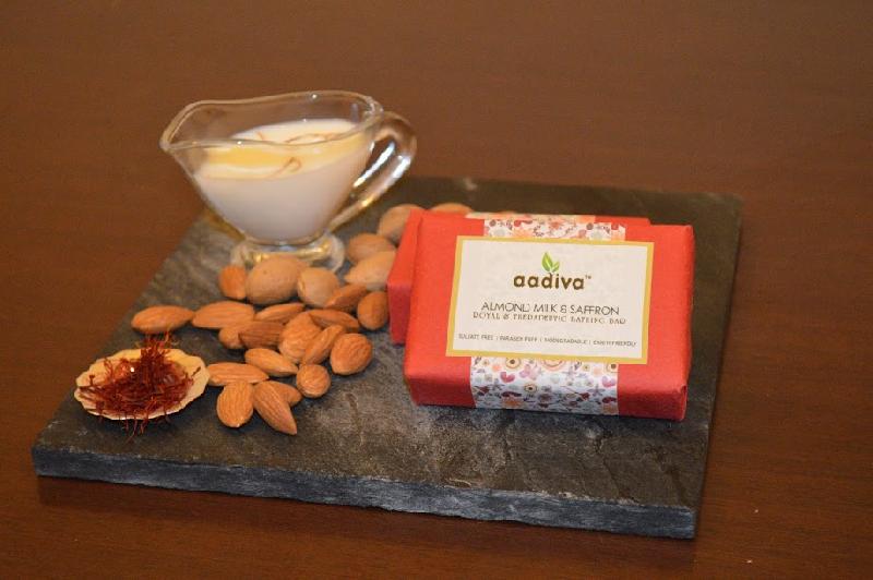 Almond Milk & Saffron Premium Bathing Bar