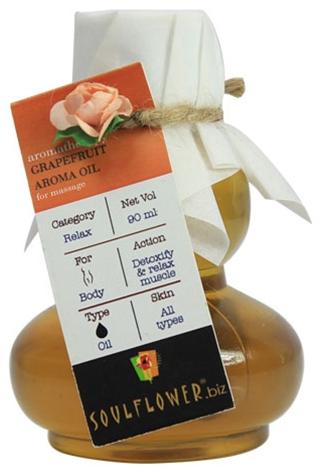Soulflower Grapefruit Anti Cellulite Aroma Massage Oil
