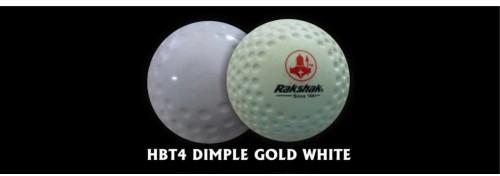Dimple Gold White Rakshak Sports Hockey Turf Ball