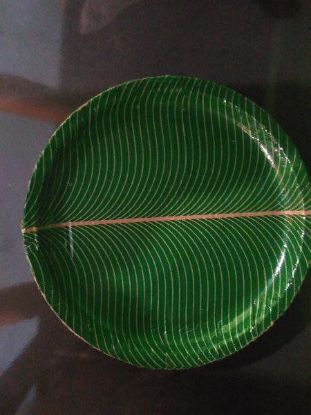 buffet plates green laminated