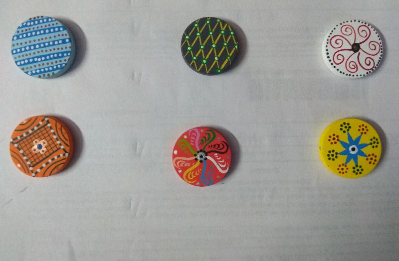 Wooden Painted Buttons