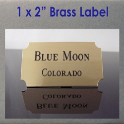 brass label