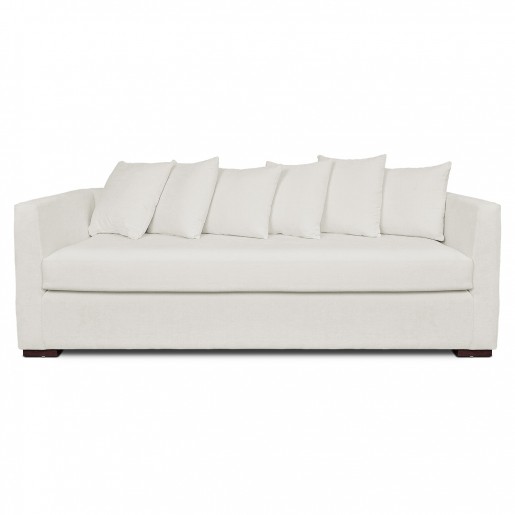 Emelia 3 Seater Sofa: Ivory, Fabric