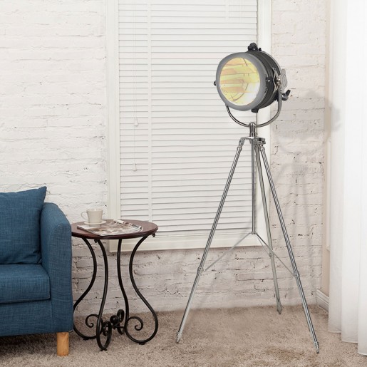 Brass Floor Search Light Lamp