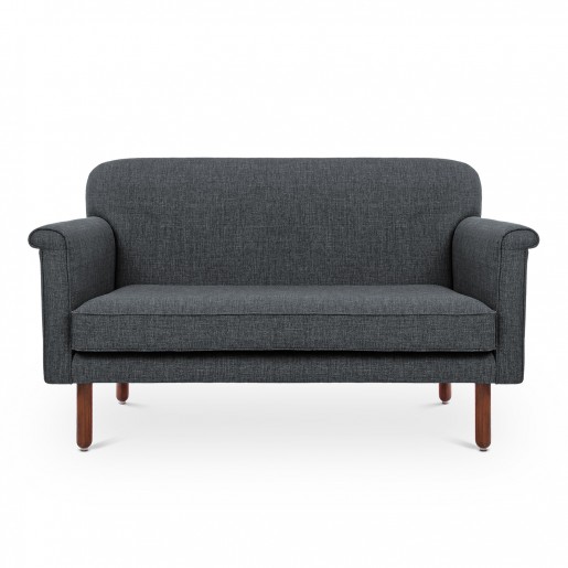 In Vogue 2 Seater Sofa: Smoke Grey, Fabric