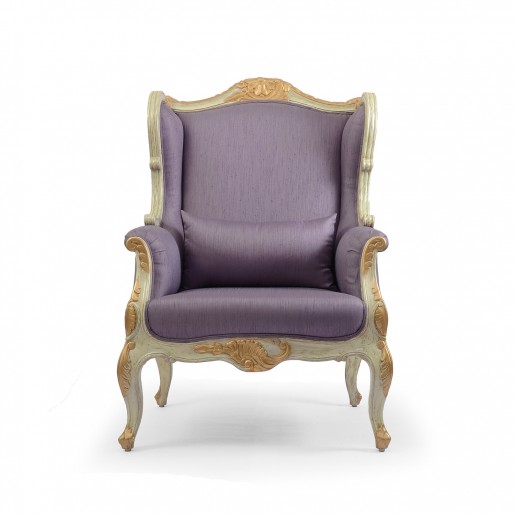 Montpellier Wing Chair: Purple