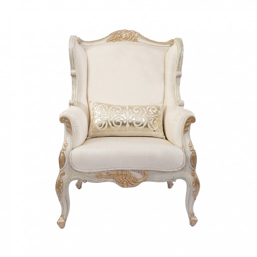 Montpellier Wing Chair: White