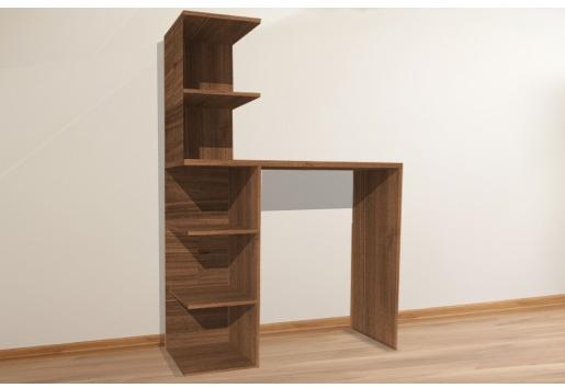 Premium Quality Wood Shelf Tower Writing Desk, Color : Coffee Brown