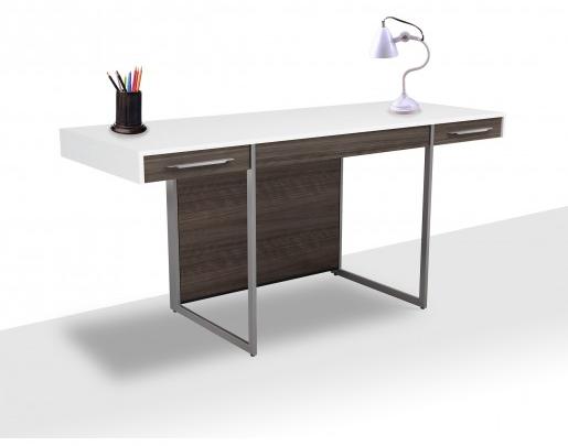 Vancouver Desk, Color : White/Brown