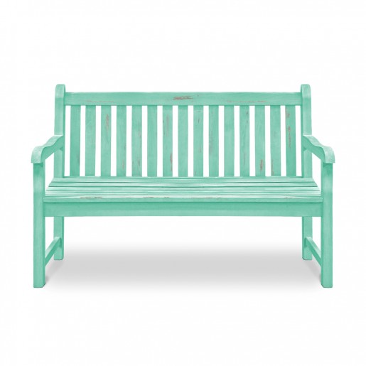 Wooden Bench: Antique Turquoise