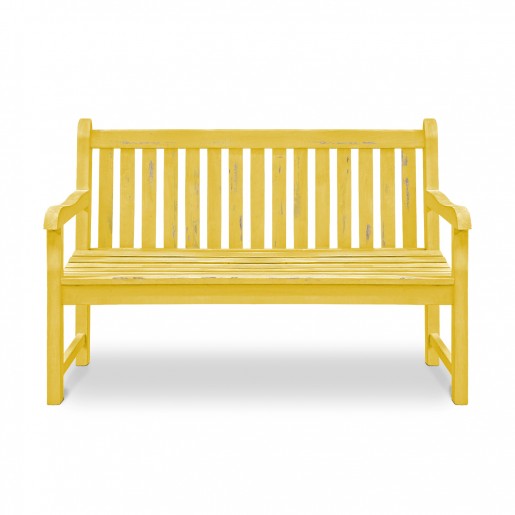 Wooden Bench: Antique Yellow
