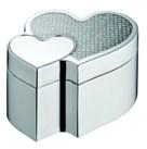 Silver Jewellery Box (Heart Shape)
